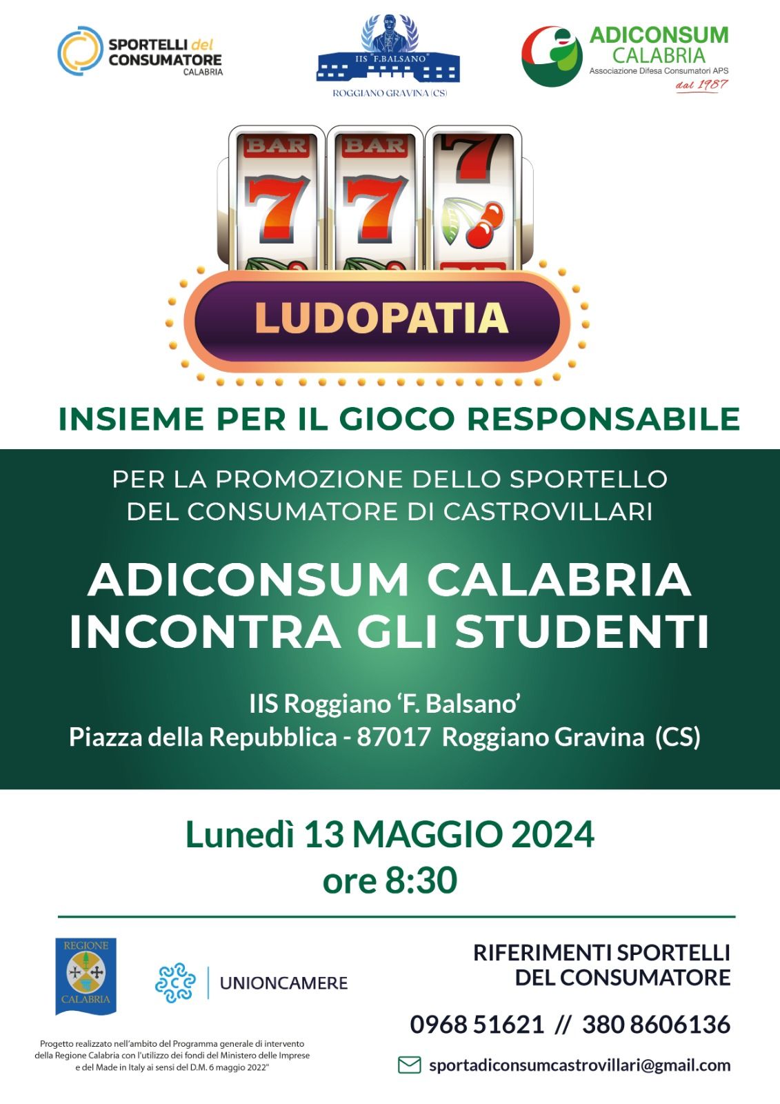 Evento ludopatia