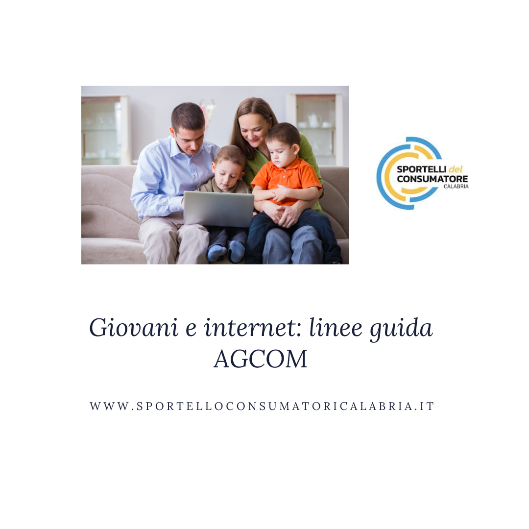 famiglia su internet con i bambini e portatile