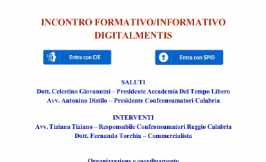 Locandina evento  24 ottobre Confconsumatori