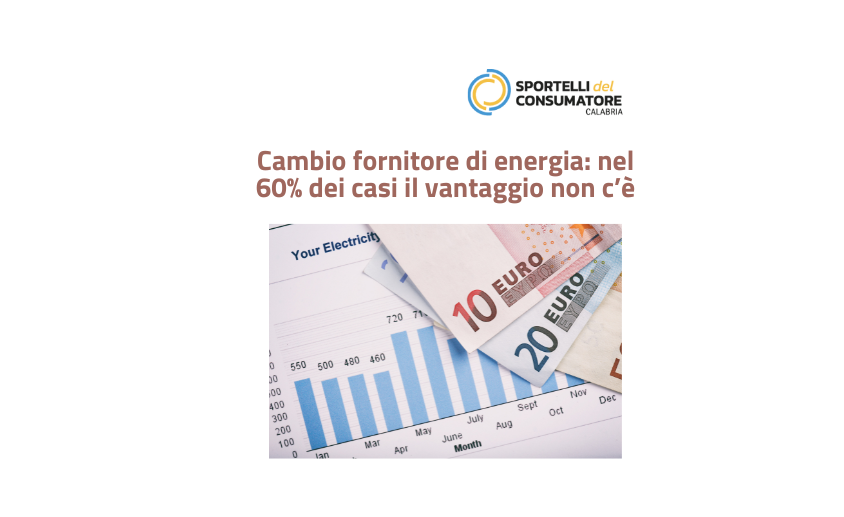 Bolletta e soldi, cambio fornitore energia 