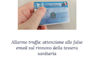 Tessera sanitaria senza indicazioni