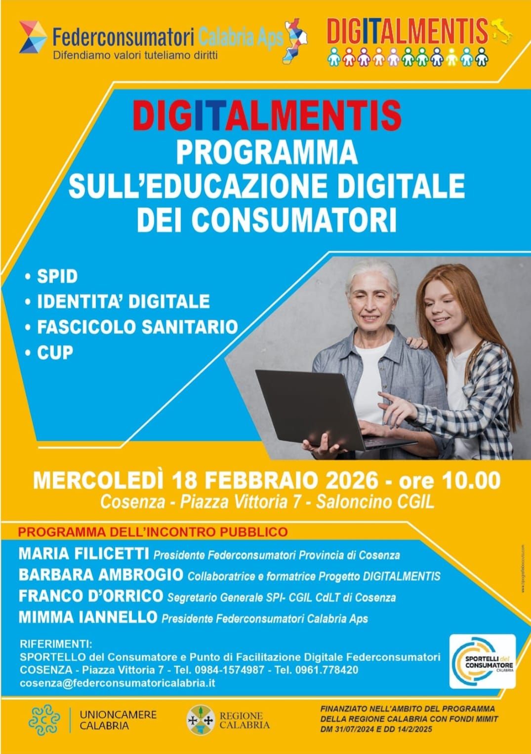 Locandina evento 18 febbraio