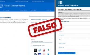 rinnovo tessera sanitario con scritta falso per evitare truffe